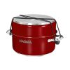 Magma 10 Piece Induction Non-Stick Enamel Finish Cookware Set - Magma Red