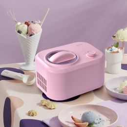 1.1 QT Ice Cream Maker Automatic Frozen Dessert Machine with Spoon