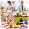 Orange 12 Pack Reusable Food Storage Bags Stand Up -  Leakproof Reusable Freezer Bags, 5 Reusable Gallon Bags + 4 Reusable Sandwich Bags + 3 Reusable