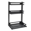 Three layer seasoning rack installation free foldable kitchen multi-layer storage rack multi-functional seasoning bottle storage rack
