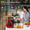 Slow Masticating Juicer Cold Press Extractor Stainless Steel Wide Chute 150W