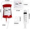 20 Packs Halloween Blood Bag Reusable Energy Drink Container Juice Pouch 350ML