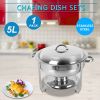 5L-1 Single Pot One Set Stainless Steel Round Buffet Stove