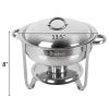5L-1 Single Pot One Set Stainless Steel Round Buffet Stove