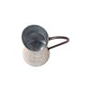 Classic Galvanized Metal Jug With Handle,  Gray