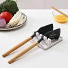 2 Pieces of Dish washing Sponge + 2pcs 26cm/10.22inch Stainless Steel Spoon + 1pc kitchen Rest with Drip Pad + Stainless Steel Shabu Hot Pot With Divi