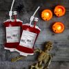 20 Packs Halloween Blood Bag Reusable Energy Drink Container Juice Pouch 350ML