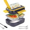 1.5L 40W Electric Lunch Box Food Warmer Leak proof Portable Food Heater for Home Car 1