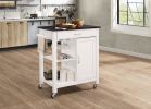 ACME Ottawa Kitchen Cart, Black & White YF