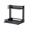 Three layer seasoning rack installation free foldable kitchen multi-layer storage rack multi-functional seasoning bottle storage rack