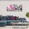 Black and White Wall Art Girls Pink Paris Theme Canvas Prints Eiffel Tower Wall Paintings London Big Ben Pictures for  Wall Decor