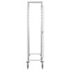 Kitchen Trolley for 16 Trays 25.8"x19.1"x65" Stainless Steel