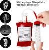 20 Packs Halloween Blood Bag Reusable Energy Drink Container Juice Pouch 350ML
