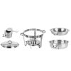 5L-1 Single Pot One Set Stainless Steel Round Buffet Stove