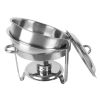 5L-1 Single Pot One Set Stainless Steel Round Buffet Stove