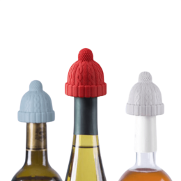 Beanie Cap Silicone Bottle Stopper Set of 3 (size: 3pcs)