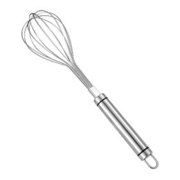 Stainless Steel Kitchen Whisk, Balloon Whisk, Thick Stainless Steel Wire Strong Handles (Color: Silver)