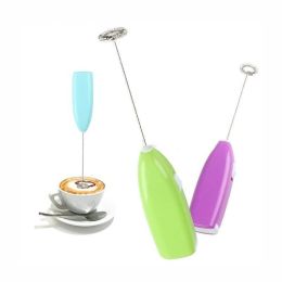 Electric Mini Handle Whisk Mixer Beater Stirrer Egg Tools (Color: colorful)