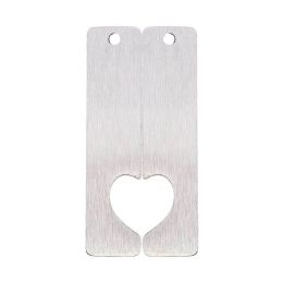 Titanium Steel Stainless Steel Kitchen Supplies Drawing Long Strip Couples Beer Bottle Opener (Color: Silver)