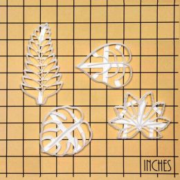 1/4Pcs-Set Leaf Cookie Cutter Set (size: 1Pc Devils Lvy)