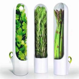 Fresh Herb Keeper;  Vanilla Keep-fresh Cup Vegetable Preservation Bottl (Color: White)