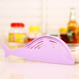 Whale Shape Handle Type Rice Washer Kitchen Water Filter (Color: purple, size: one size)