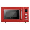 ZOKOP 23L / 0.9cuft Retro Microwave Oven With Display/Silver Handle RT