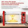 ZOKOP 23L / 0.9cuft Retro Microwave Oven With Display/Silver Handle RT
