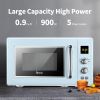 ZOKOP 23L / 0.9cuft Retro Microwave Oven With Display/Silver Handle RT