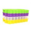 Silicone 37 Cubes Honeycomb Shape Ice Cube Maker Tray Mold Storage Container