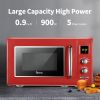 ZOKOP 23L / 0.9cuft Retro Microwave Oven With Display/Silver Handle RT