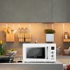 ZOKOP 23L / 0.9cuft Retro Microwave Oven With Display/Silver Handle RT