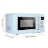 ZOKOP 23L / 0.9cuft Retro Microwave Oven With Display/Silver Handle RT