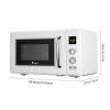 ZOKOP 23L / 0.9cuft Retro Microwave Oven With Display/Silver Handle RT